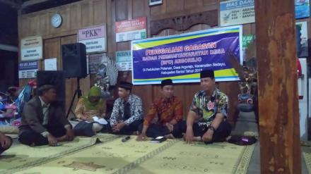 Penggalian Gagasan/ Musyawarah Dusun (MUSDUS) 